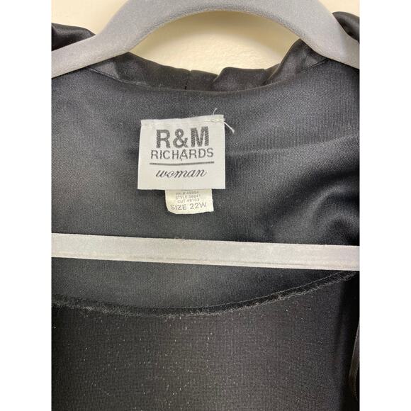 Vintage R & M Richards Black and Silver Sparkly Glitter Jacket - Picture 2 of 3